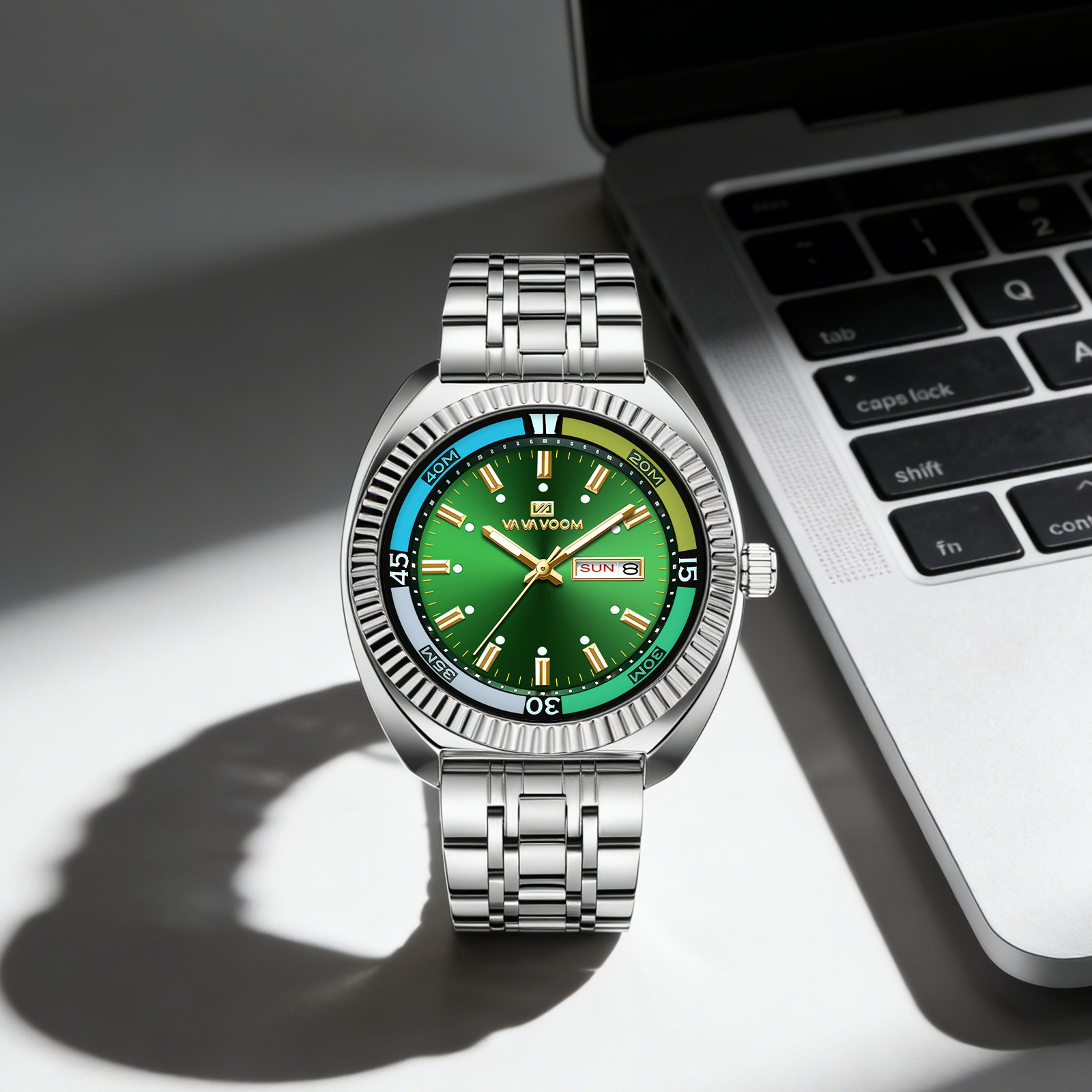 Nieuwe Gear Ring stalen strip  - Smartwatch Casual Watches For Men recensie en prijs