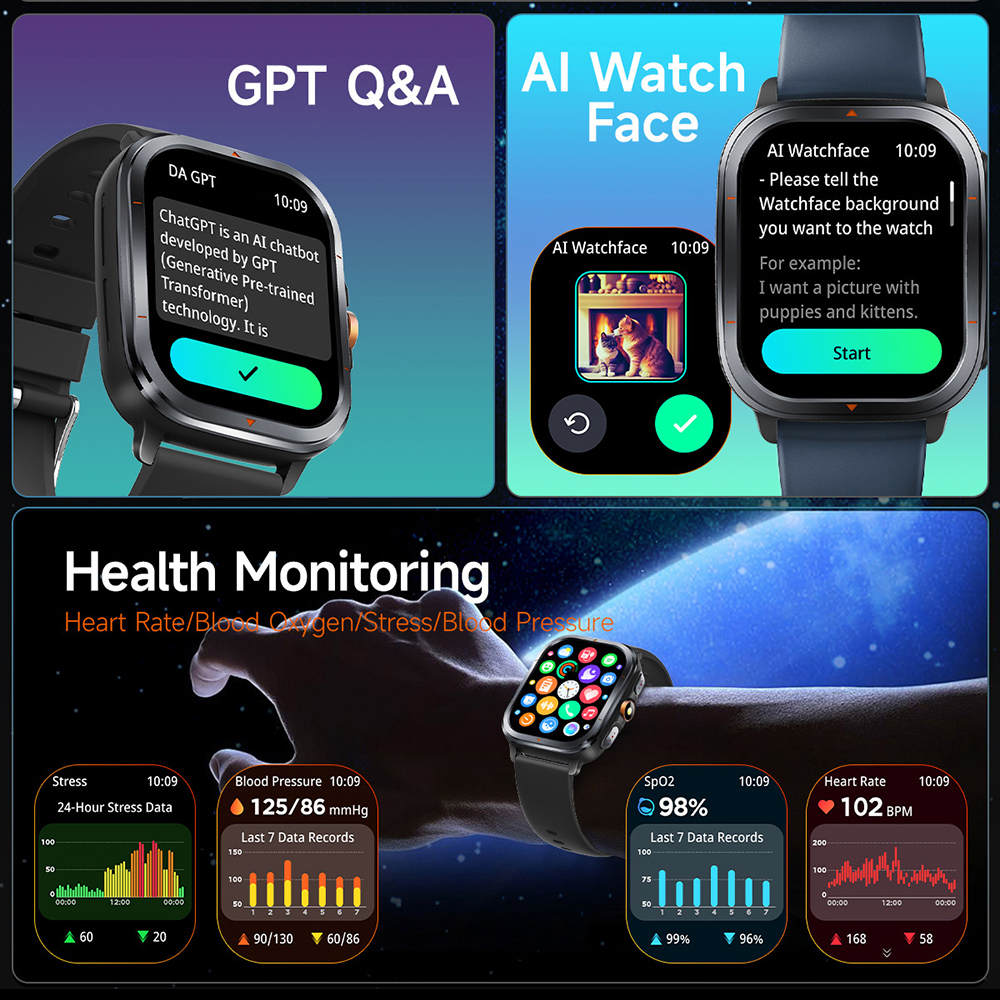 Buiten GPS Sport Smart Watch L - Smartwatch Running Watches For Men recensie en prijs