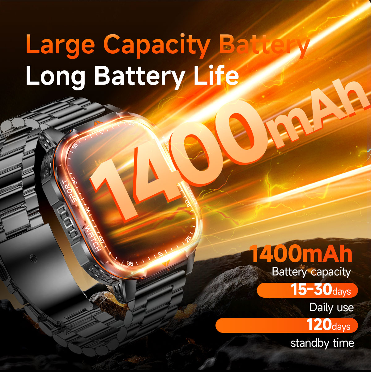2026 Nieuwe 1400mAh Super Grot - Smartwatch Trending Watches For Men recensie en prijs