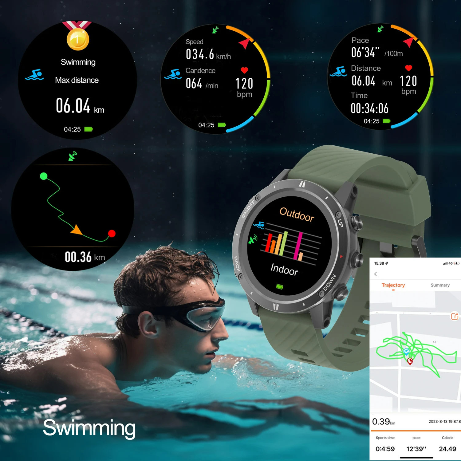 2026 Nieuw GPS-sporthorloge Sm - Smartwatch Running Watches For Men recensie en prijs