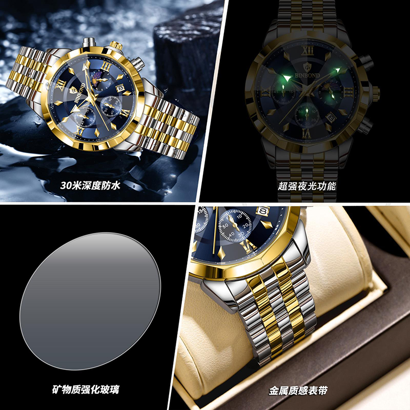 BINBOND Authentiek herenhorlog - Smartwatch Trending Watches For Men recensie en prijs