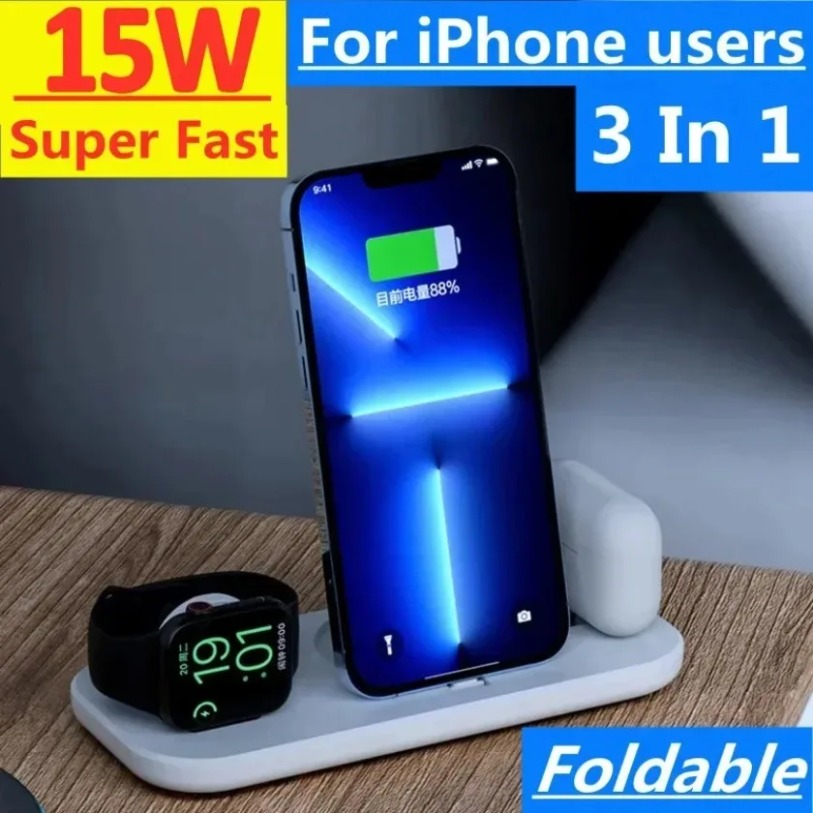 3-in-1 draadloze oplaadstation - Watch Xs8 recensie en prijs