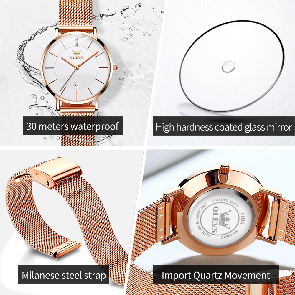 OLEVS Dameshorloge 5869, elega - Analog Quartz Watch recensie en prijs