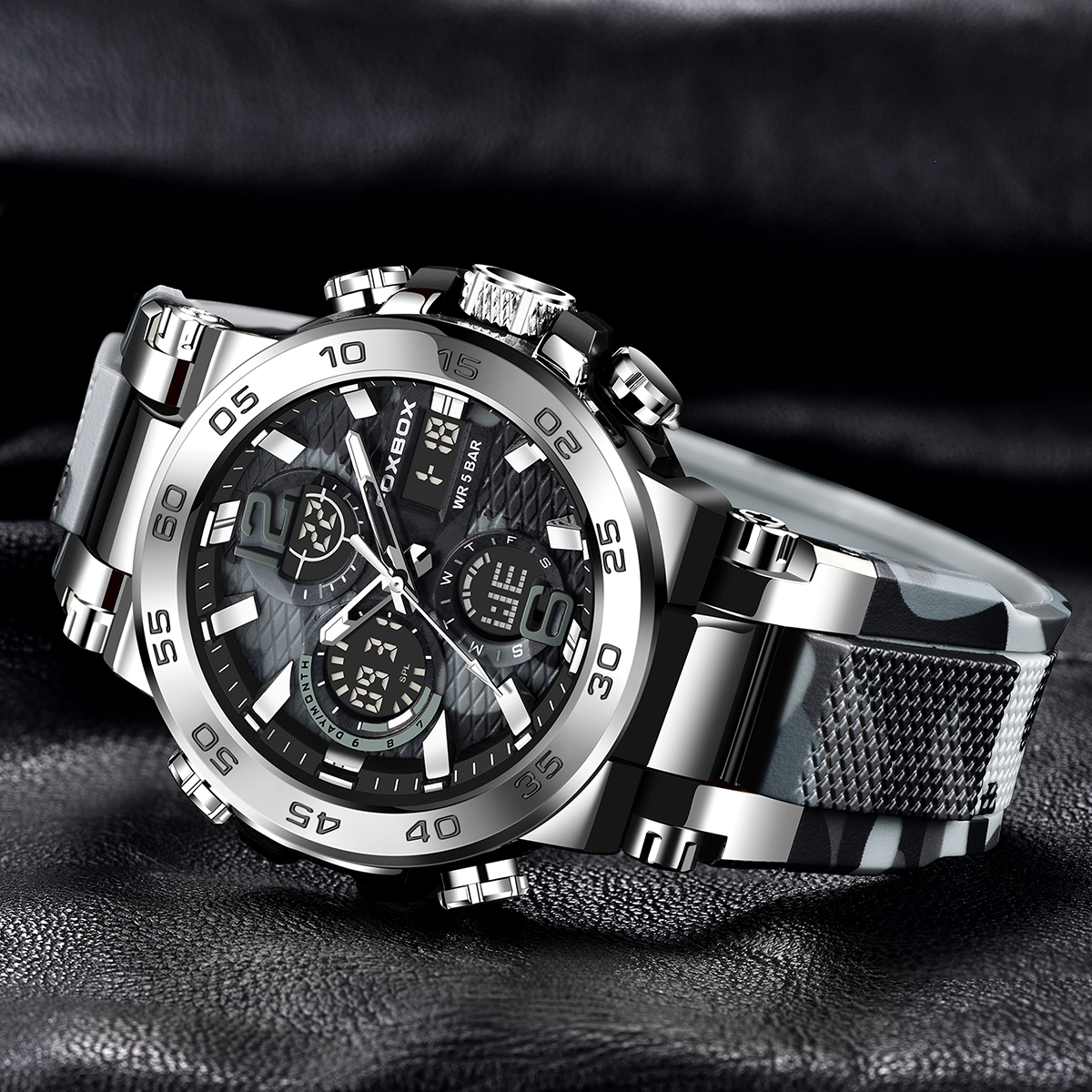 FOXBOX Sport Militaire heren H - Silicone Sport Band recensie en prijs