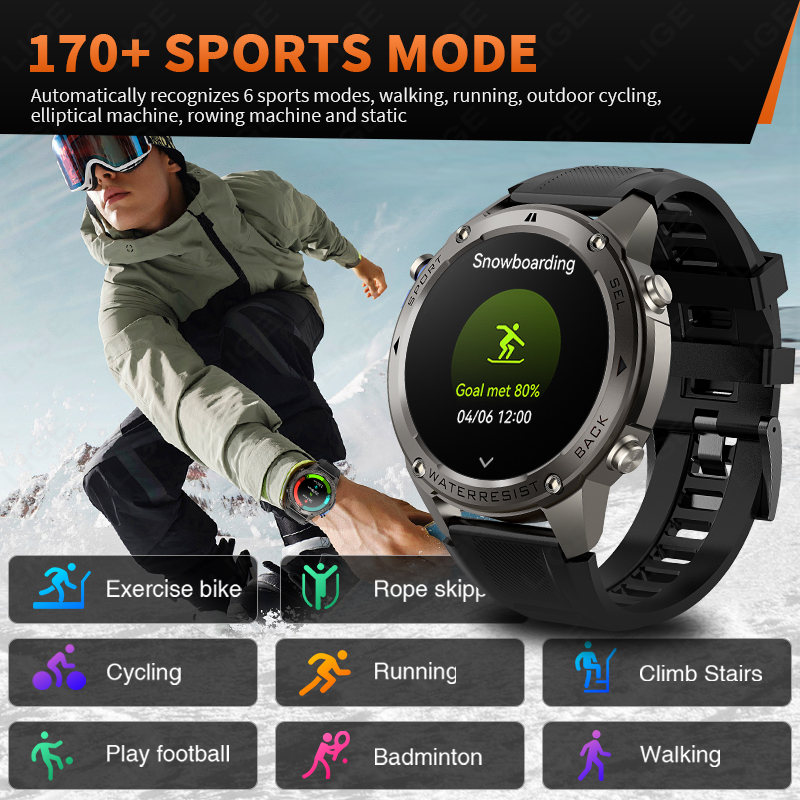2026 Nieuwe Ultra Militaire Kw - Smartwatch Sports Watches For Men recensie en prijs
