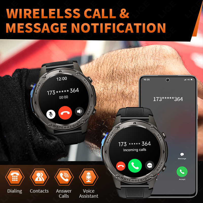 2026 Nieuwe Ultra Militaire Kw - Smartwatch Sports Watches For Men recensie en prijs