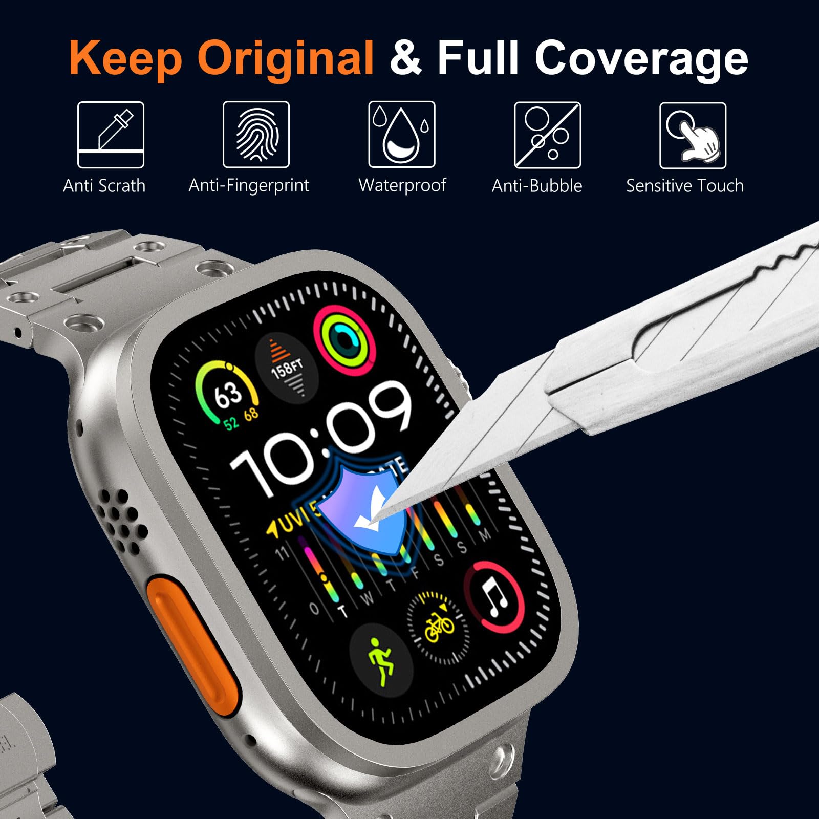 Gehard glas voor Apple Watch U - Smartwatch Watches Gift For Men recensie en prijs