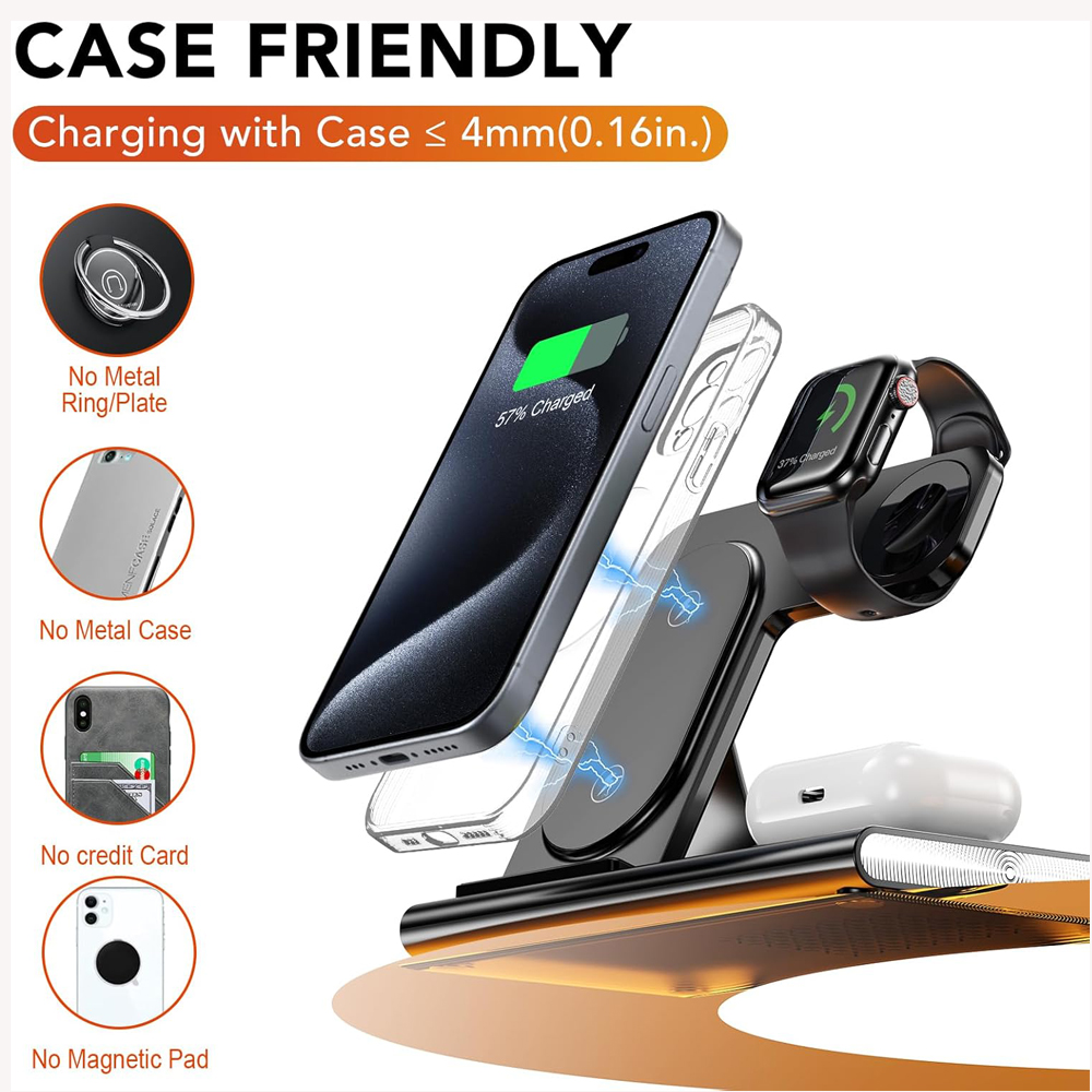 3-in-1 opvouwbaar laadstation  - Watch Xs8 recensie en prijs