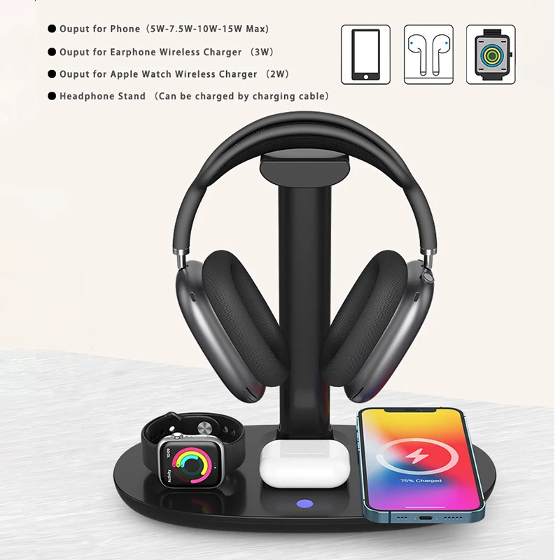 15W 4-in-1 draadloze oplaadsta - Watch Xs8 recensie en prijs