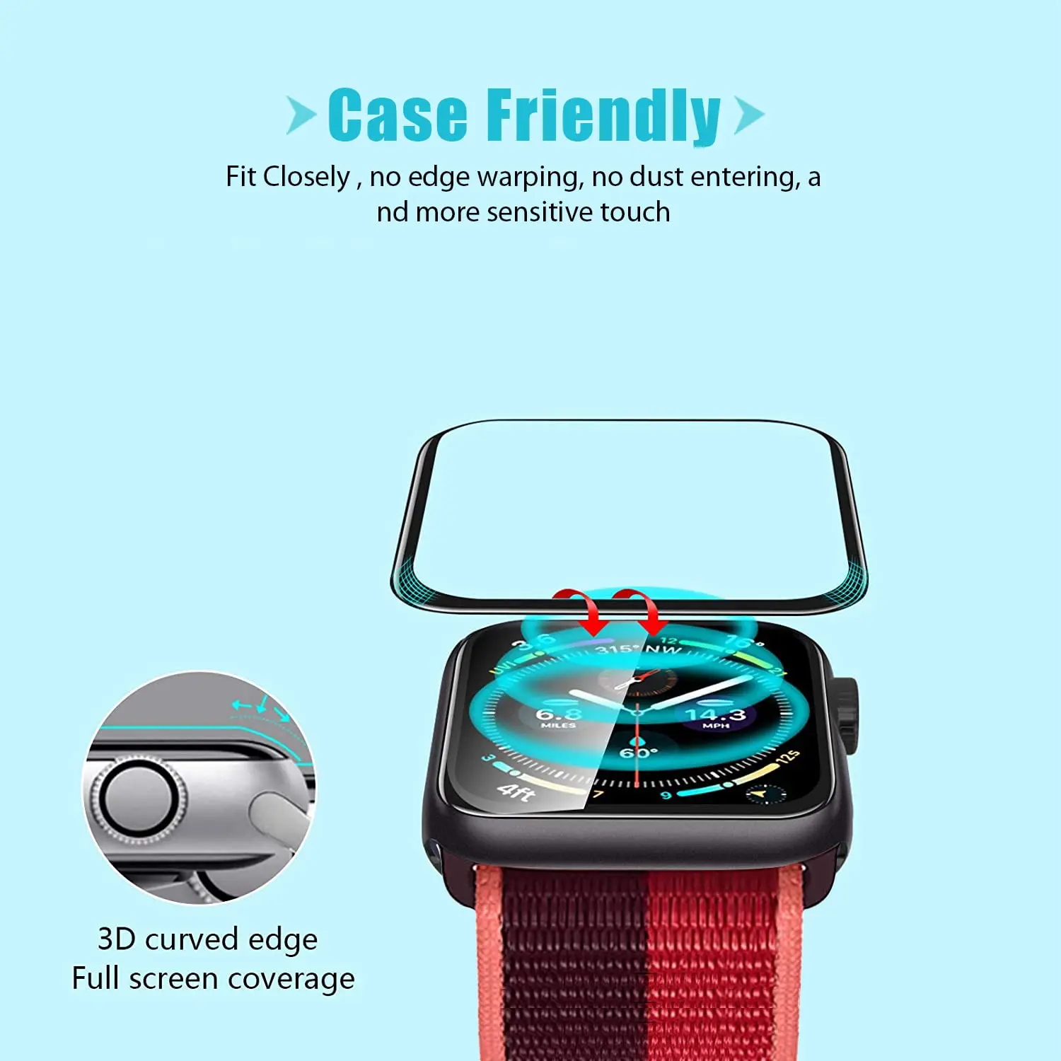 3D gehard glas screenprotector - Smart Watch Screen Protector recensie en prijs