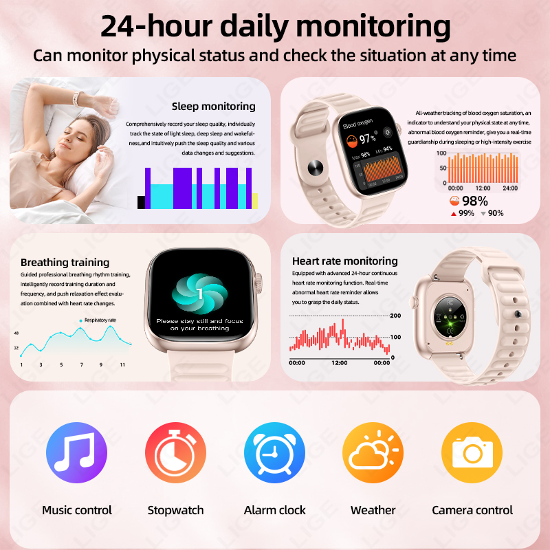 LIGE 2026 NIEUW Smartwatch Har - Couple Watches Smartwatch recensie en prijs