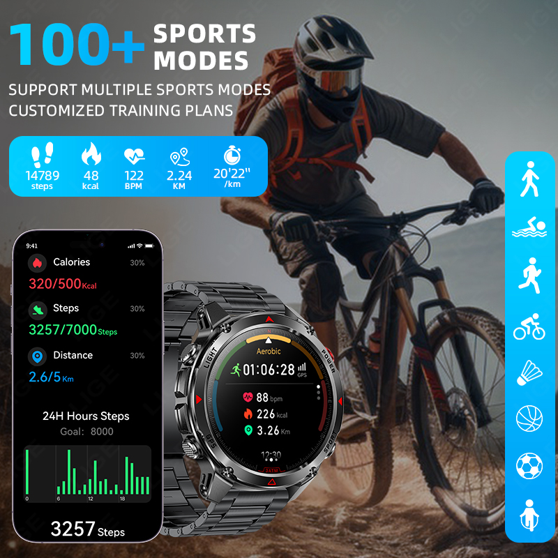 LUIK Nieuwe Professionele GPS  - Smartwatch Running Watches For Men recensie en prijs