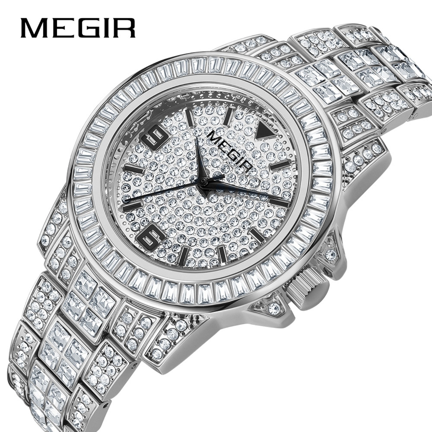 MEGIR Luxe diamanten horloges  - Analog Quartz Watch recensie en prijs