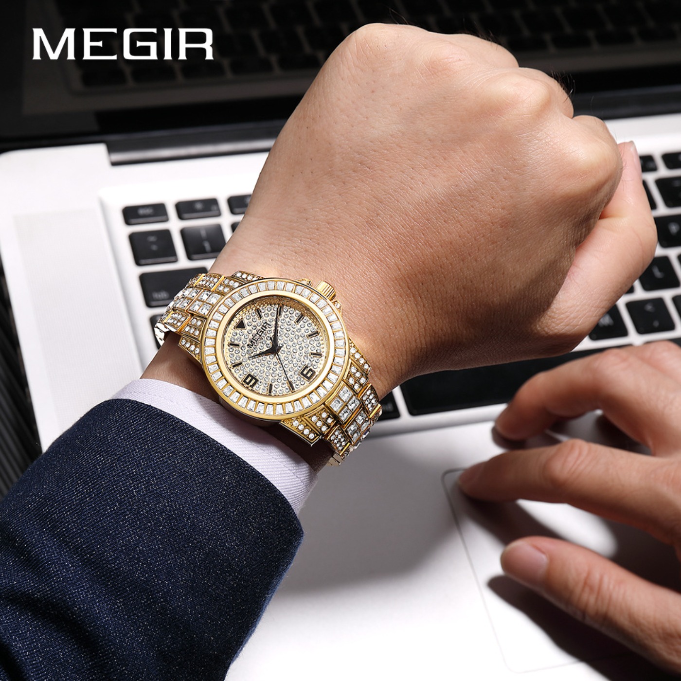 MEGIR Luxe diamanten horloges  - Analog Quartz Watch recensie en prijs