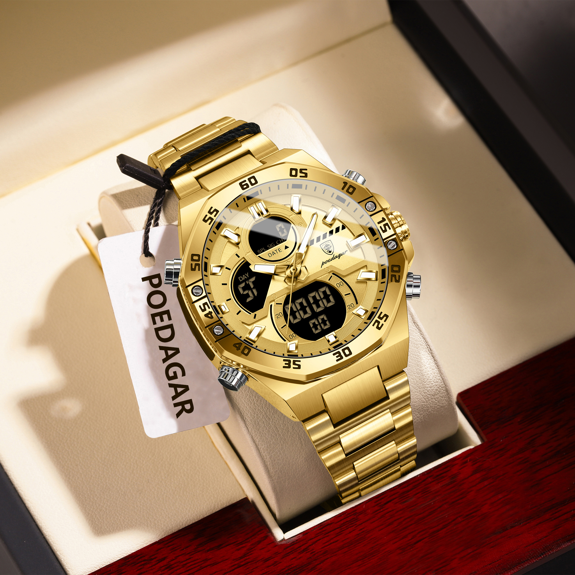 POEDAGAR Sport herenhorloge LE - Analog Quartz Watch recensie en prijs