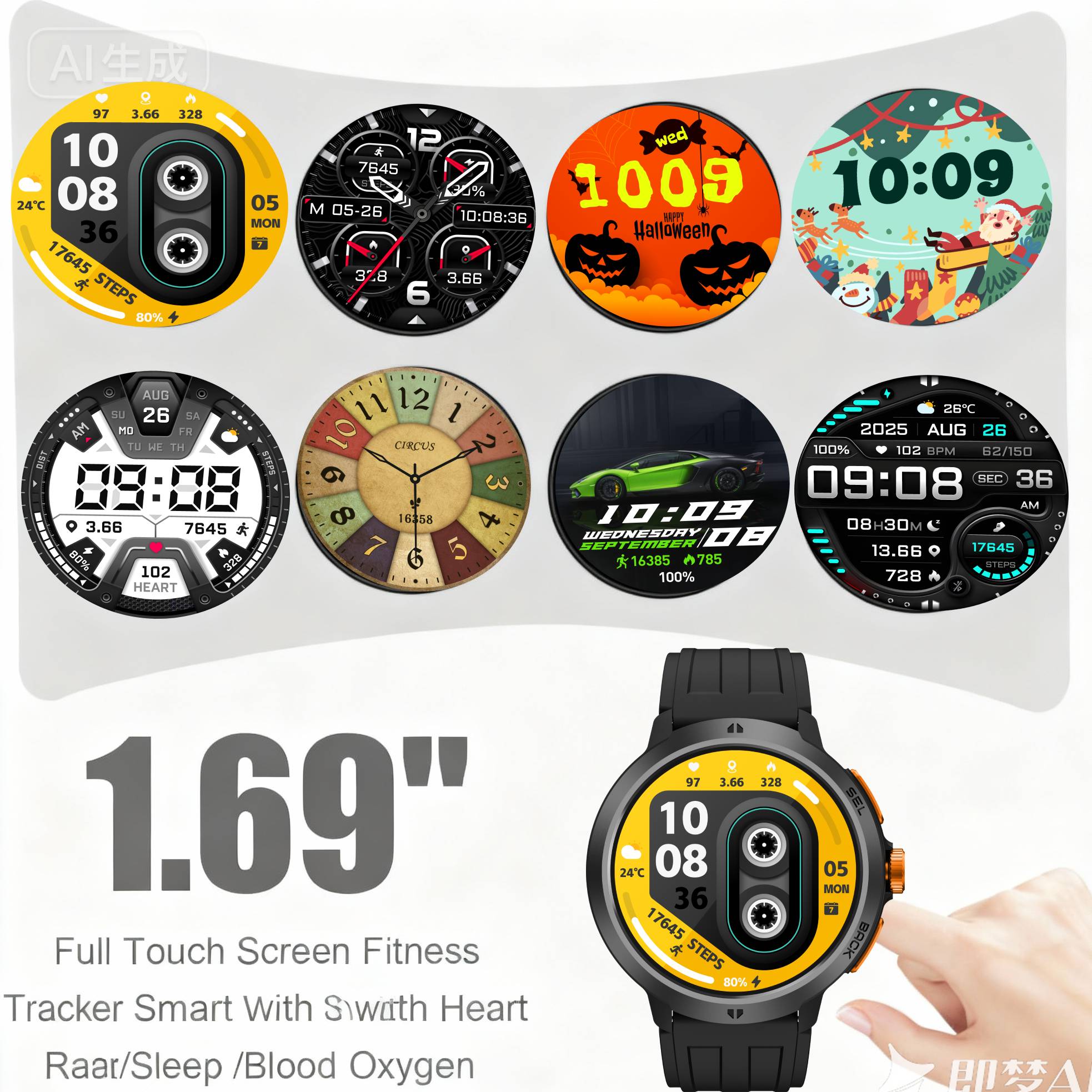 LEADOYS C33 heren sportpols sm - Smartwatch Running Watches For Men recensie en prijs