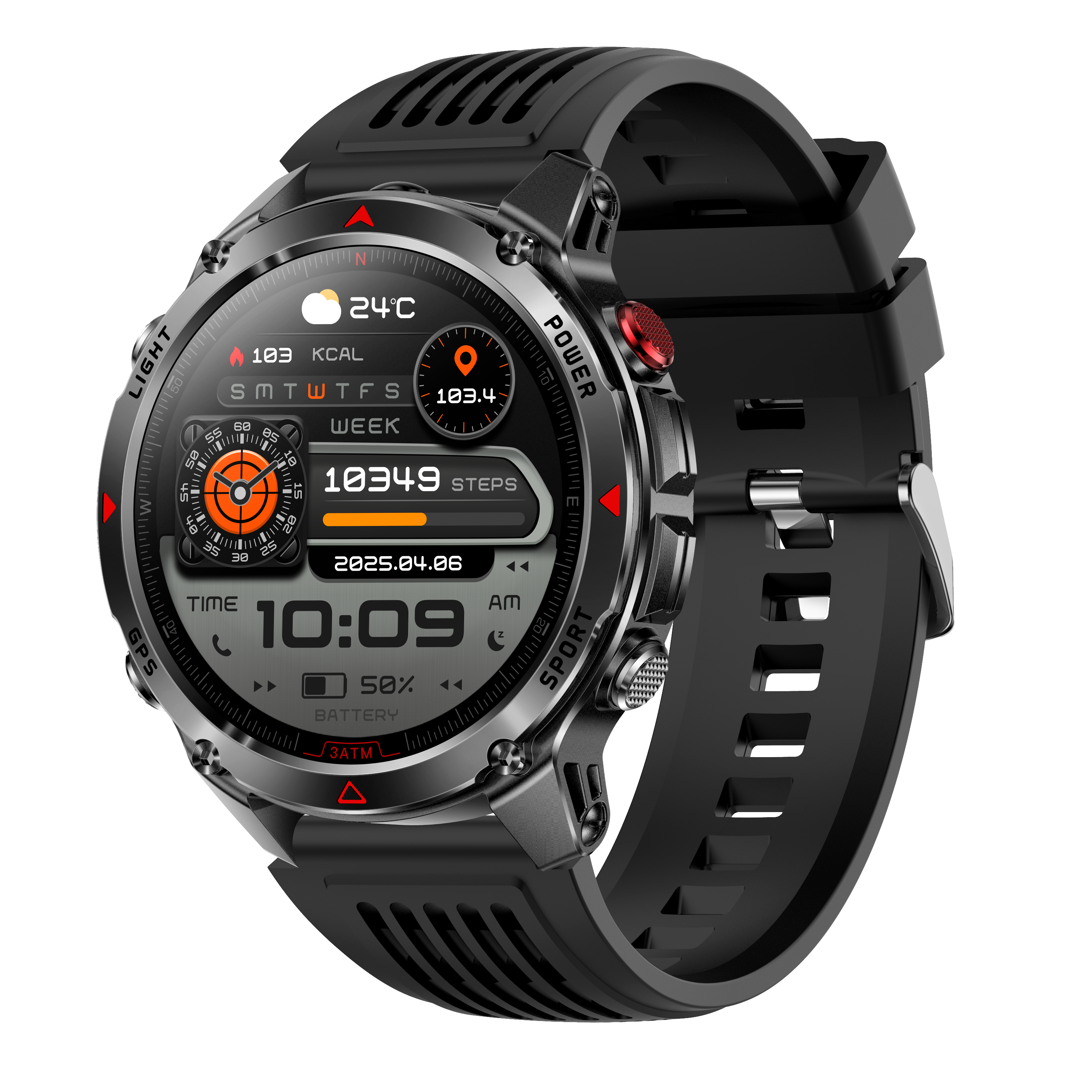 46 inch 360*360 IPS GPS Smartw - Smartwatch Sports Watches For Men recensie en prijs