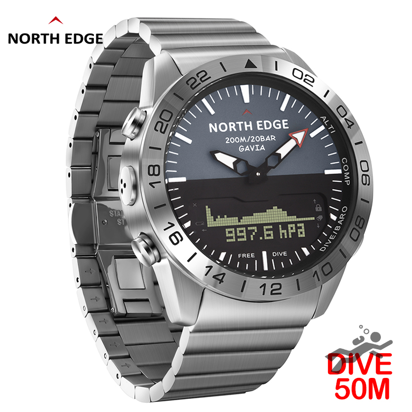NORTH EDGE Heren duikhorloge M - Smartwatch Army Watches For Men recensie en prijs