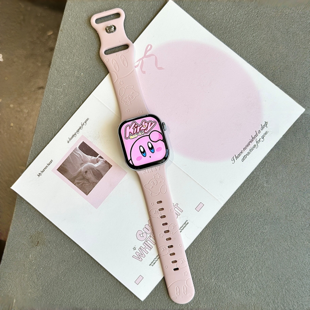 Kawaii Kirby Apple Roze Horlog - Silicone Sport Band recensie en prijs