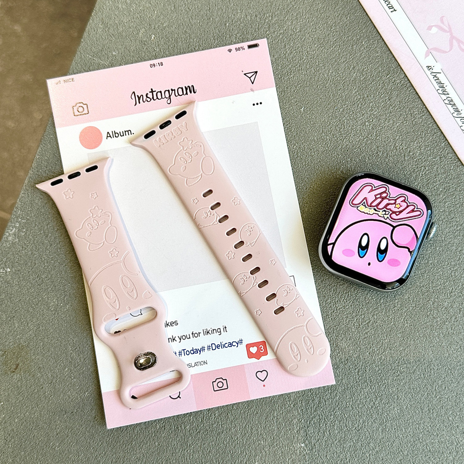 Kawaii Kirby Apple Roze Horlog - Silicone Sport Band recensie en prijs