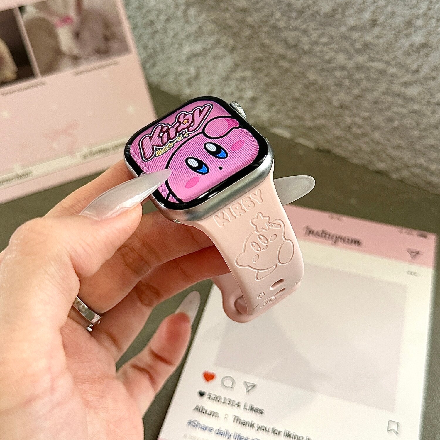Kawaii Kirby Apple Roze Horlog - Silicone Sport Band recensie en prijs