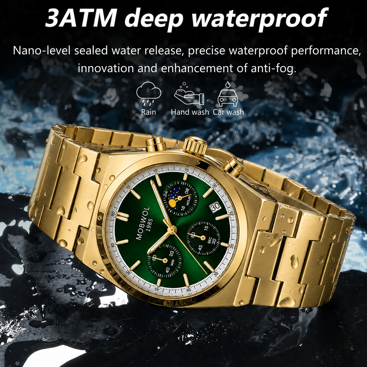 MOBWOL Chronograaf heren quart - Smartwatch Casual Watches For Men recensie en prijs