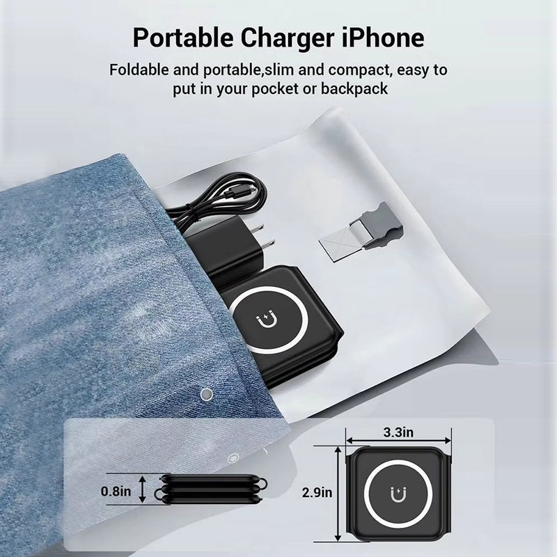 3-in-1 magnetische opvouwbare  - Smartwatch Apple Watch recensie en prijs