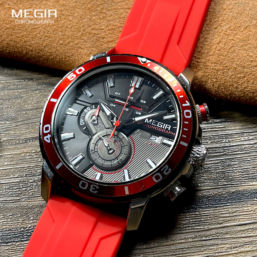 Megir Oranje Sport Horloge Voo - Silicone Sport Band recensie en prijs