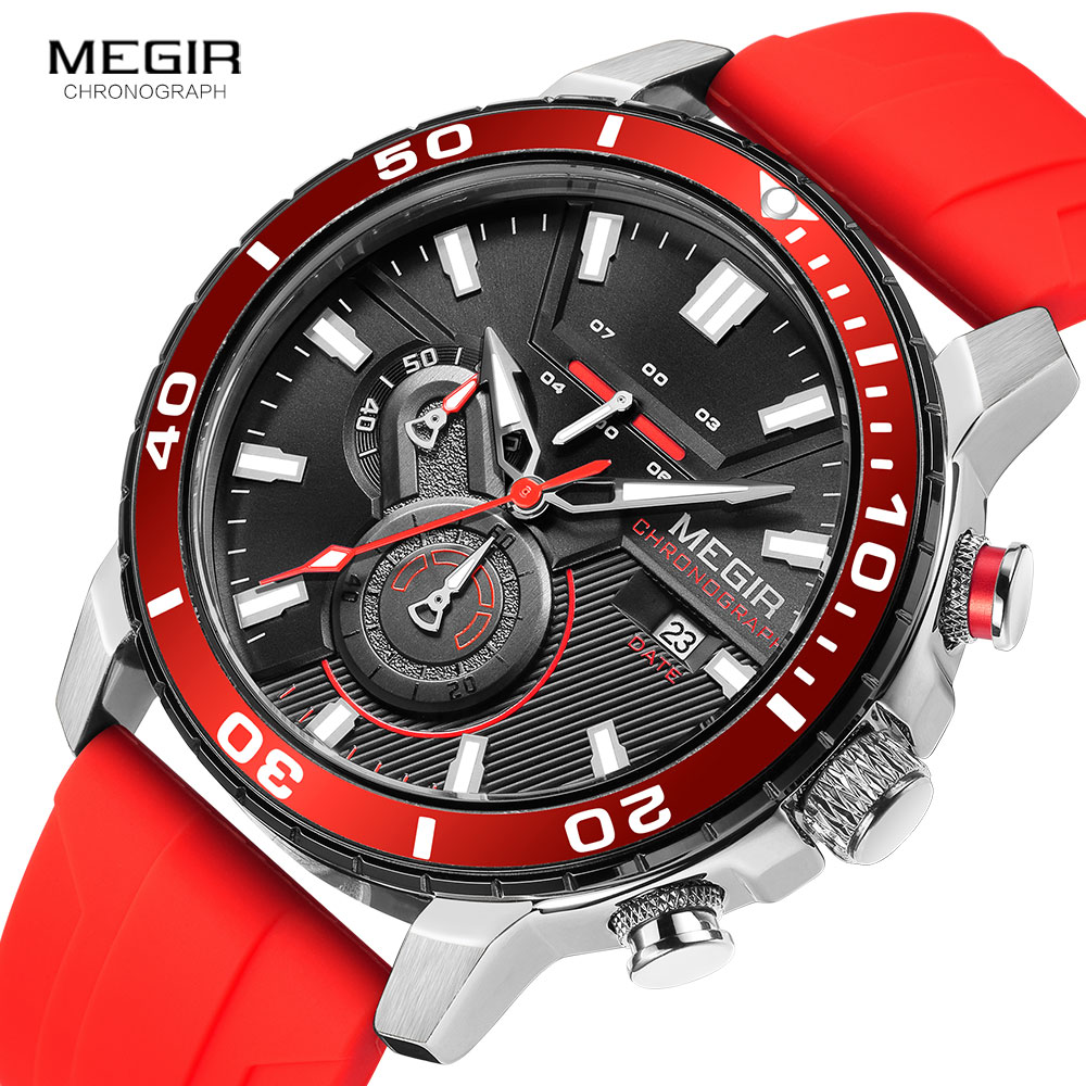 Megir Oranje Sport Horloge Voo - Silicone Sport Band recensie en prijs