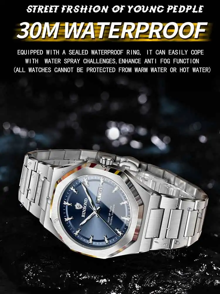 BINBOND Modetrend Heren quartz - Smartwatch Trending Watches For Men recensie en prijs