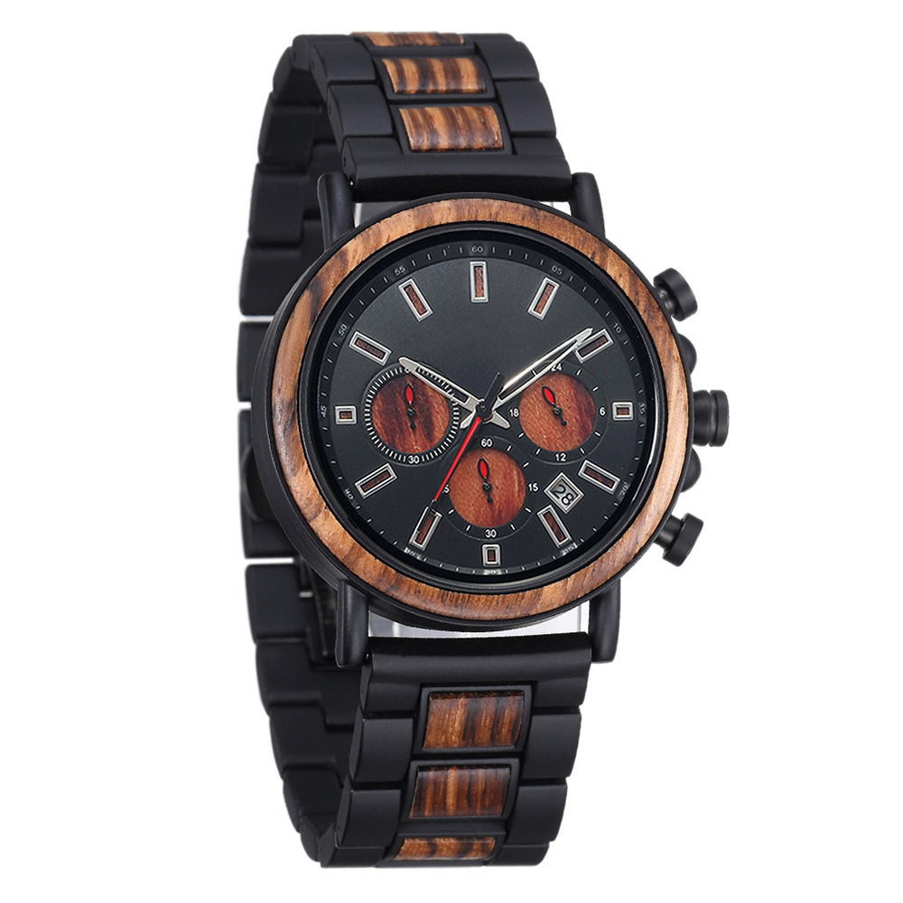 Staal-hout mix multifunctionee - Smartwatch Trending Watches For Men recensie en prijs