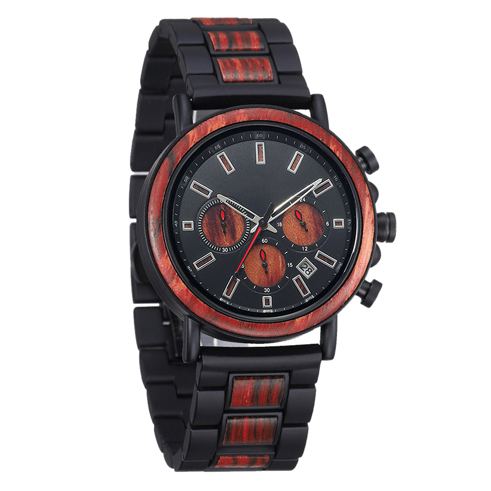 Staal-hout mix multifunctionee - Smartwatch Trending Watches For Men recensie en prijs
