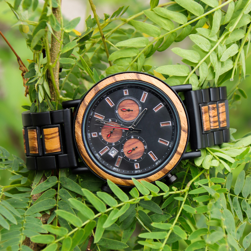 Staal-hout mix multifunctionee - Smartwatch Trending Watches For Men recensie en prijs