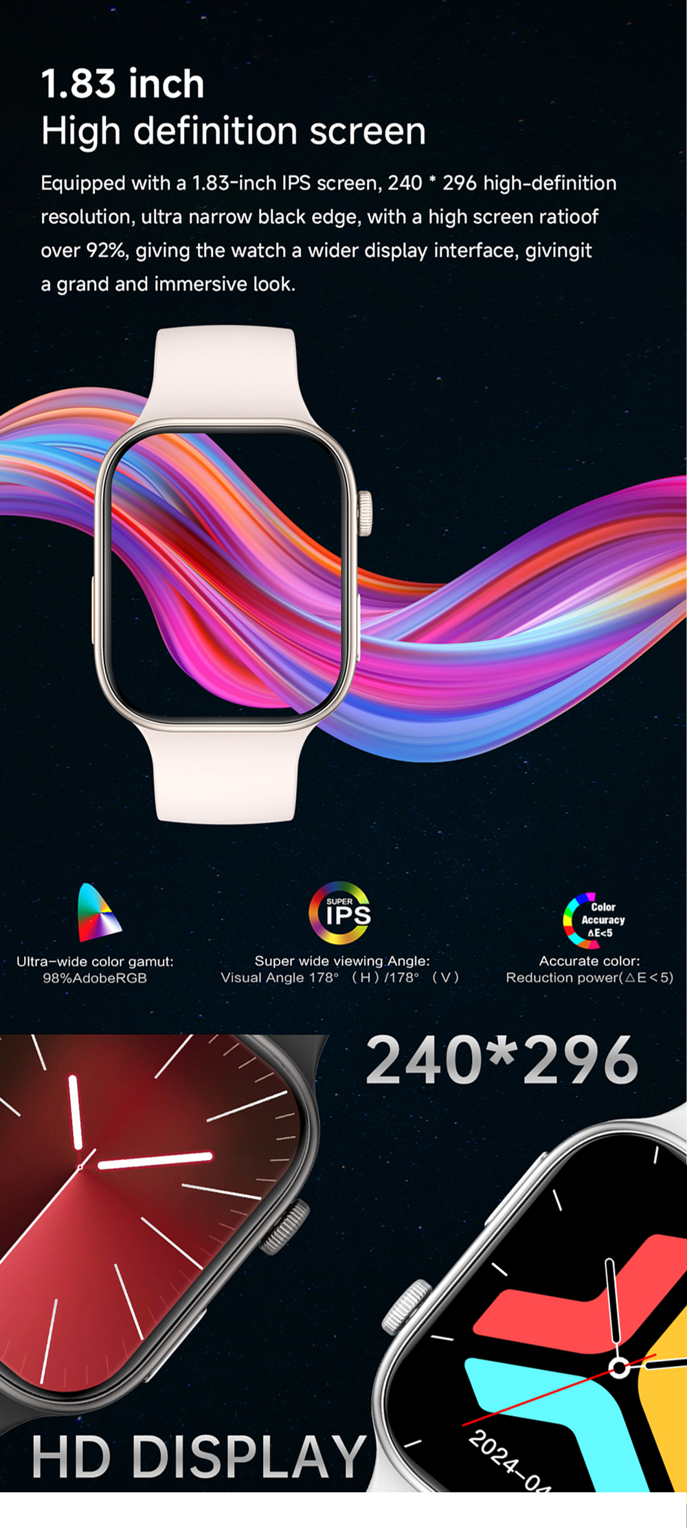 NIEUWE Smartwatch 1.83 