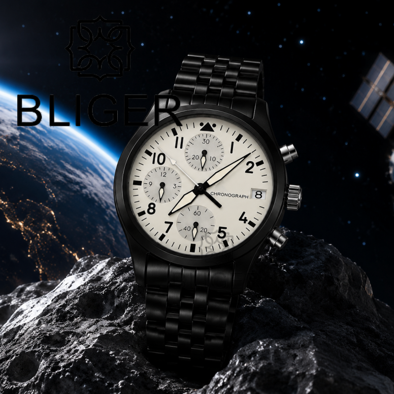 BLIGER Volledig zwart geborste - Analog Quartz Watch recensie en prijs