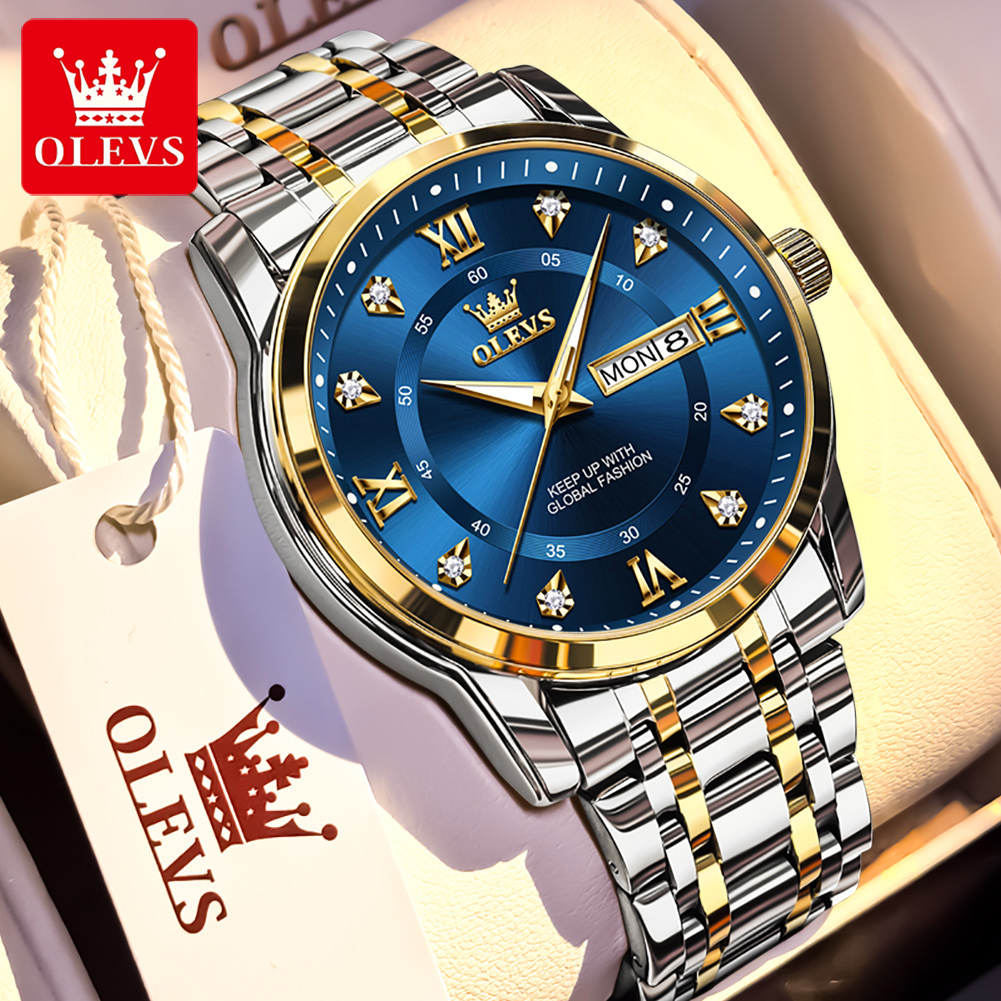 OLEVS merk mode herenhorloges  - Analog Quartz Watch recensie en prijs