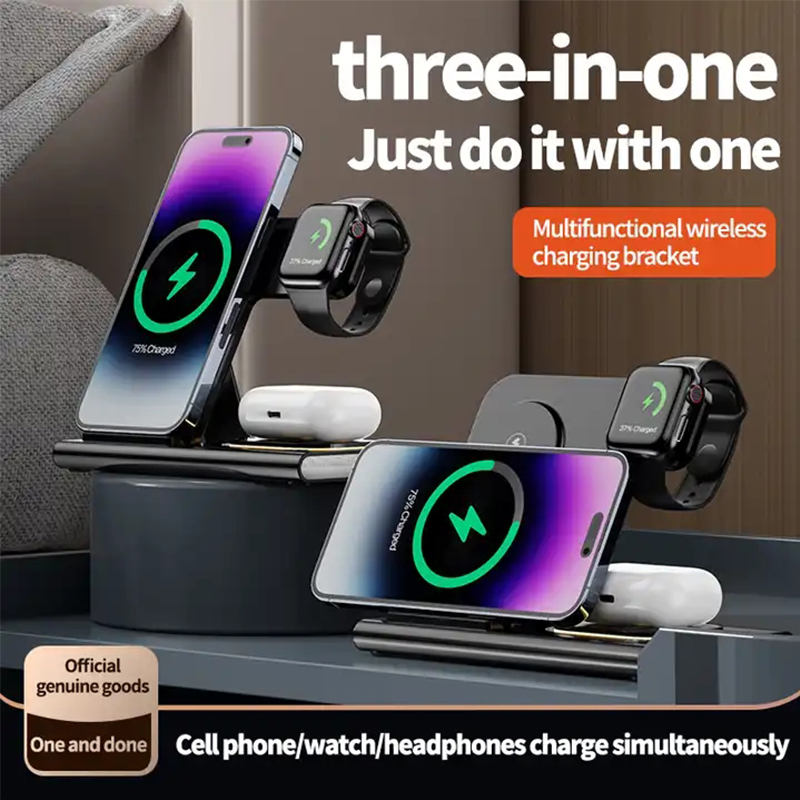 3-in-1 draadloze oplader voor  - Watch Xs8 recensie en prijs