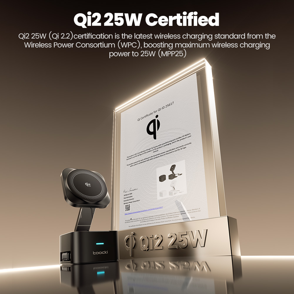 Toocki QI2.2 25W draadloze opl - Smartwatch Apple Watch recensie en prijs