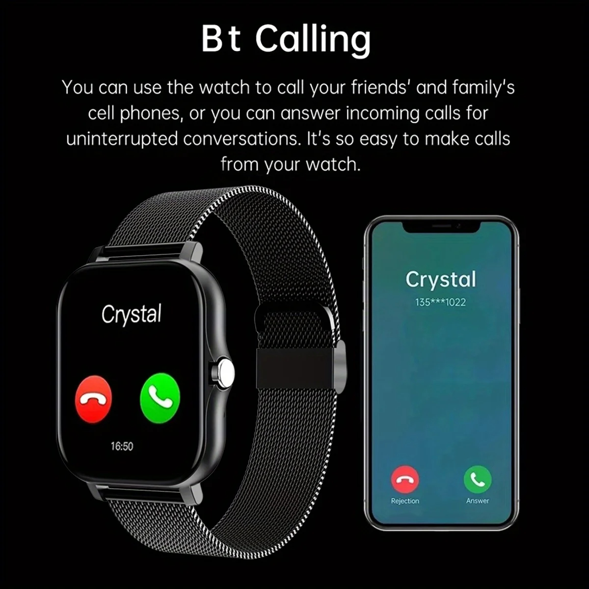 Smart Horloge Voor Android IOS - Smartwatch Watches Gift For Men recensie en prijs