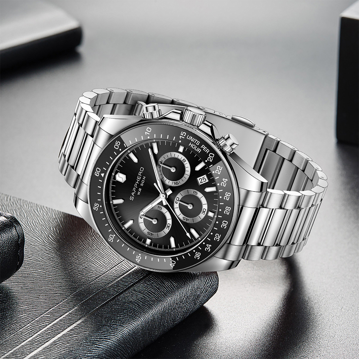 SAPPHERO Modieus herenhorloge  - Smartwatch Watches Gift For Men recensie en prijs