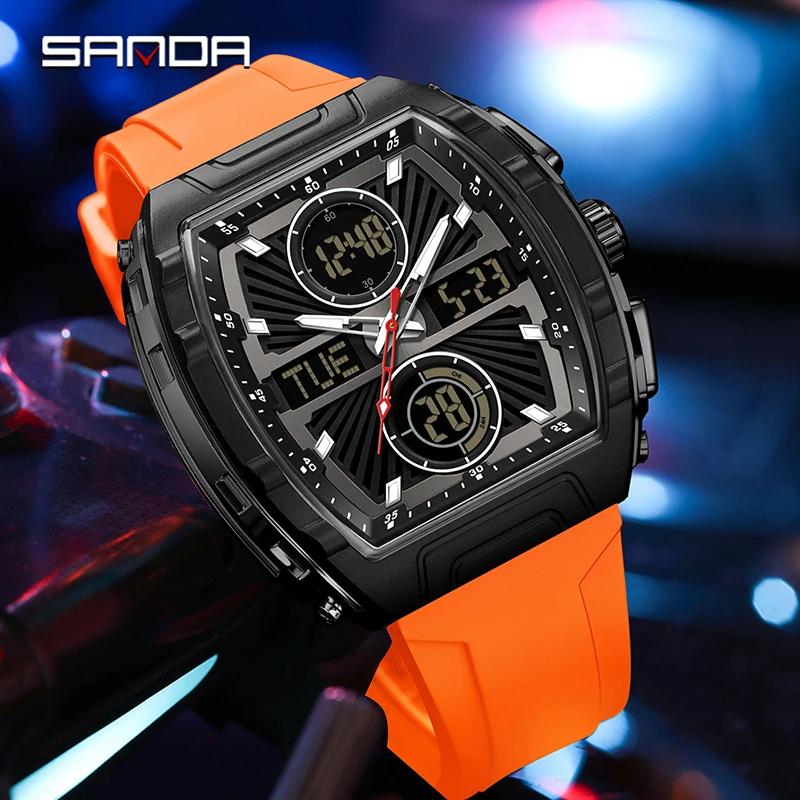 SANDA Nieuwe modetrend herenho - Smartwatch Trending Watches For Men recensie en prijs