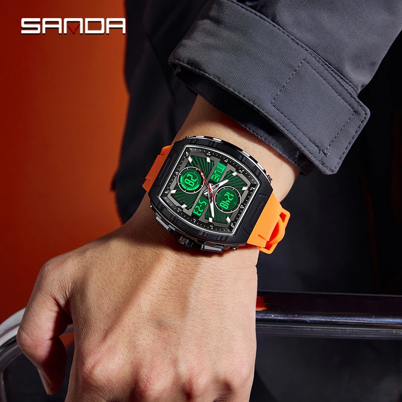 SANDA Nieuwe modetrend herenho - Smartwatch Trending Watches For Men recensie en prijs