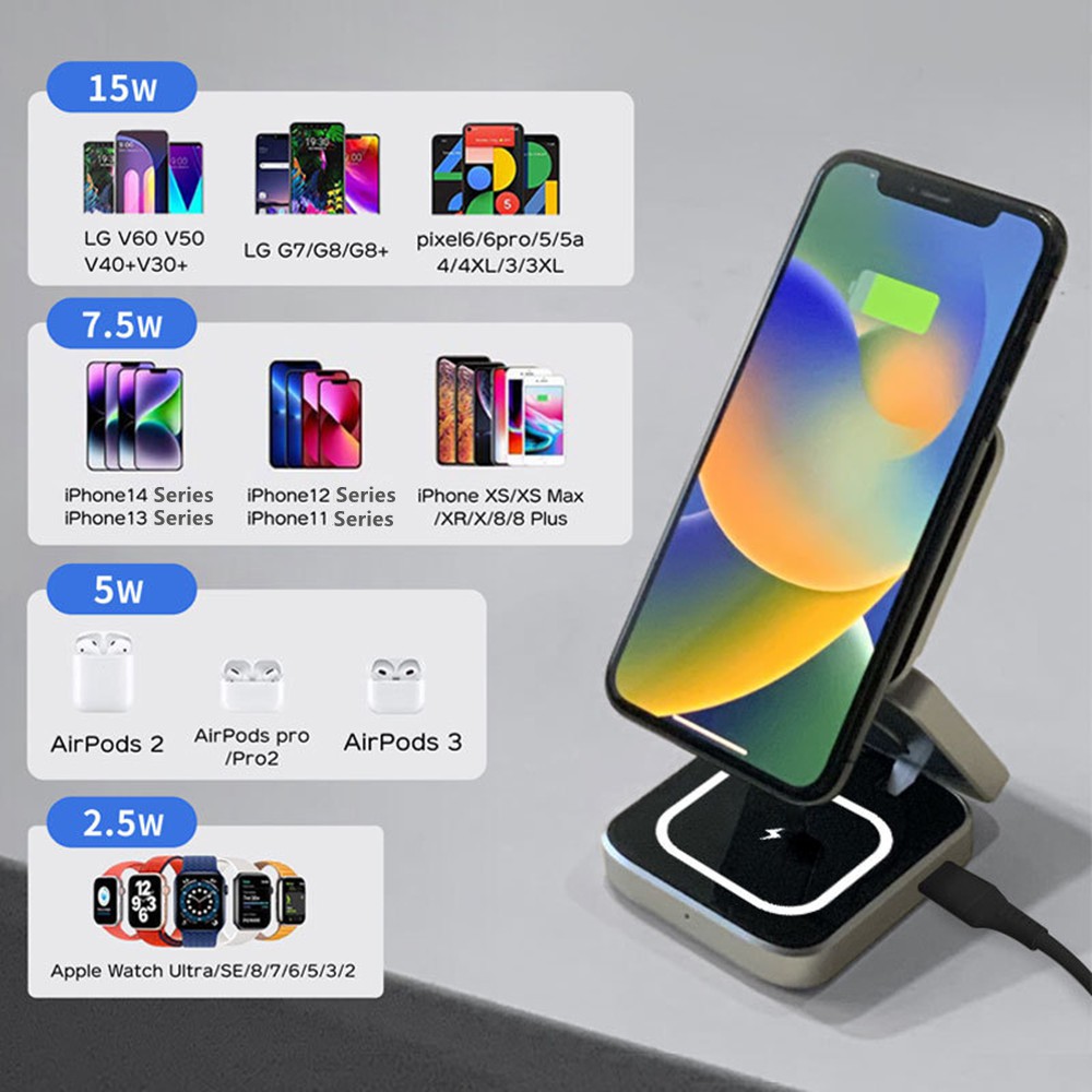 Opvouwbare magnetische draadlo - Smartwatch Apple Watch recensie en prijs