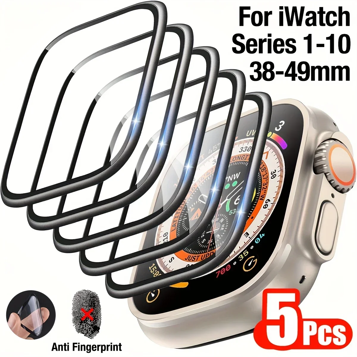 1-5pcs Anti-kras Film Voor App - Smart Watch Screen Protector recensie en prijs