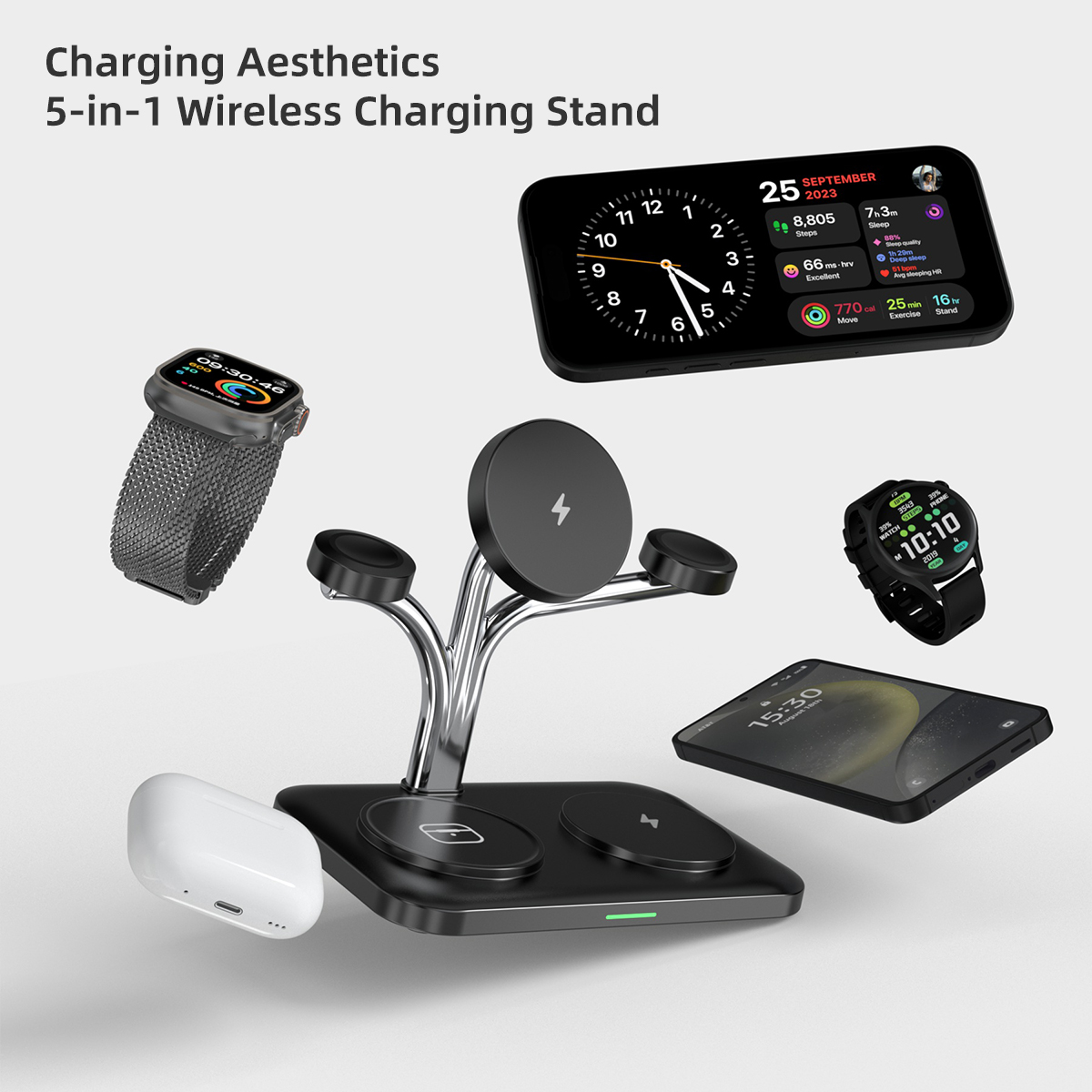 5 IN 1 magnetische draadloze o - Smartwatch Apple Watch recensie en prijs