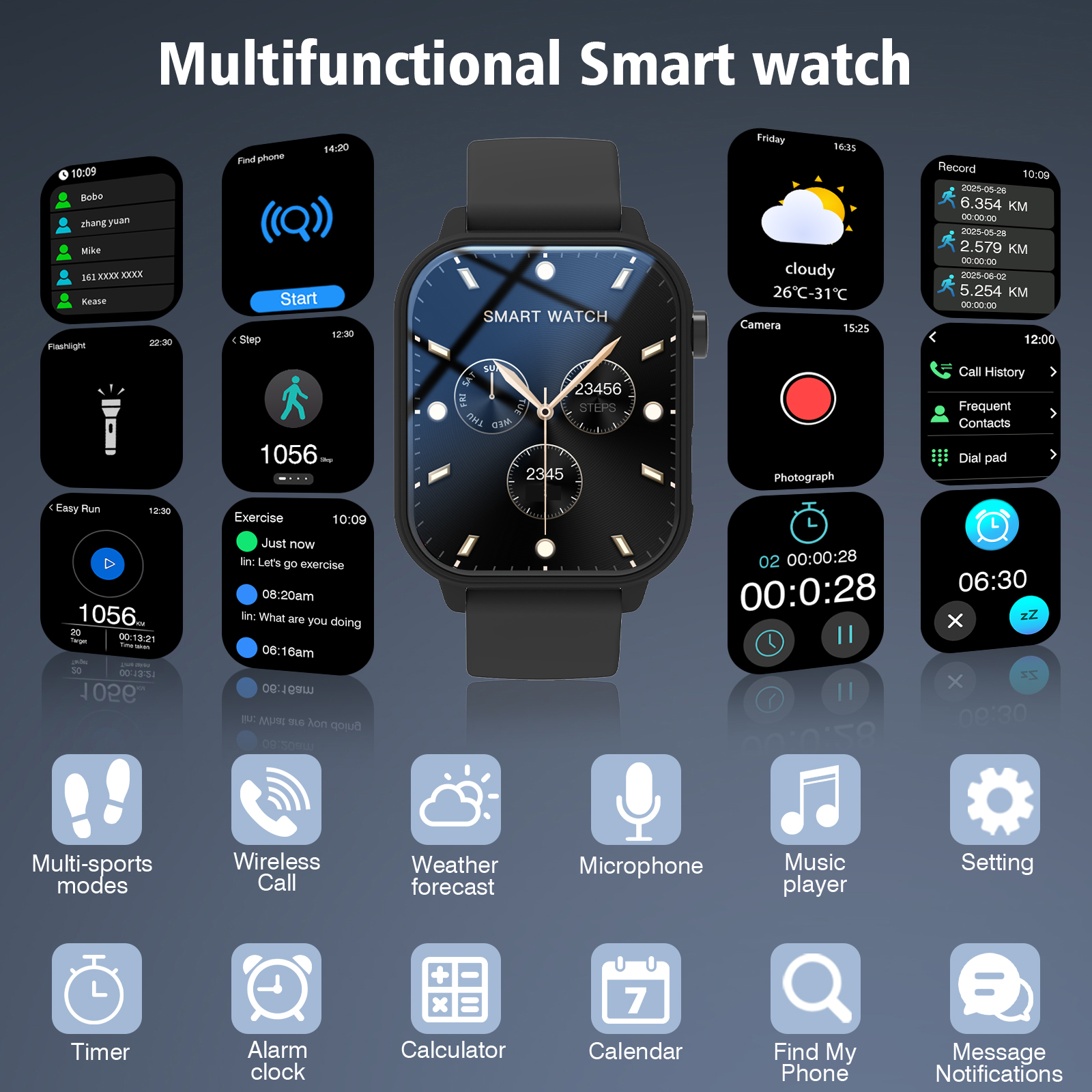 Nieuwe smartwatch voor mannen  - Smartwatch Watches That Connect To Iphone recensie en prijs