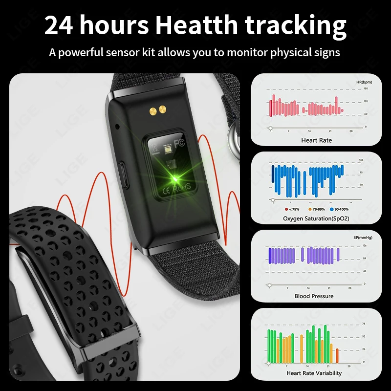 LIGE Smart Bracelet Fitness Tr - Couple Watches Smartwatch recensie en prijs