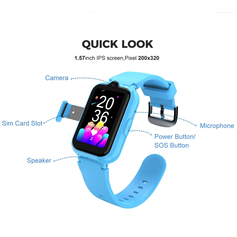 696 4G Kid Smart Horloges Wate - Smartwatch Watches For Kid Boy With Gps recensie en prijs