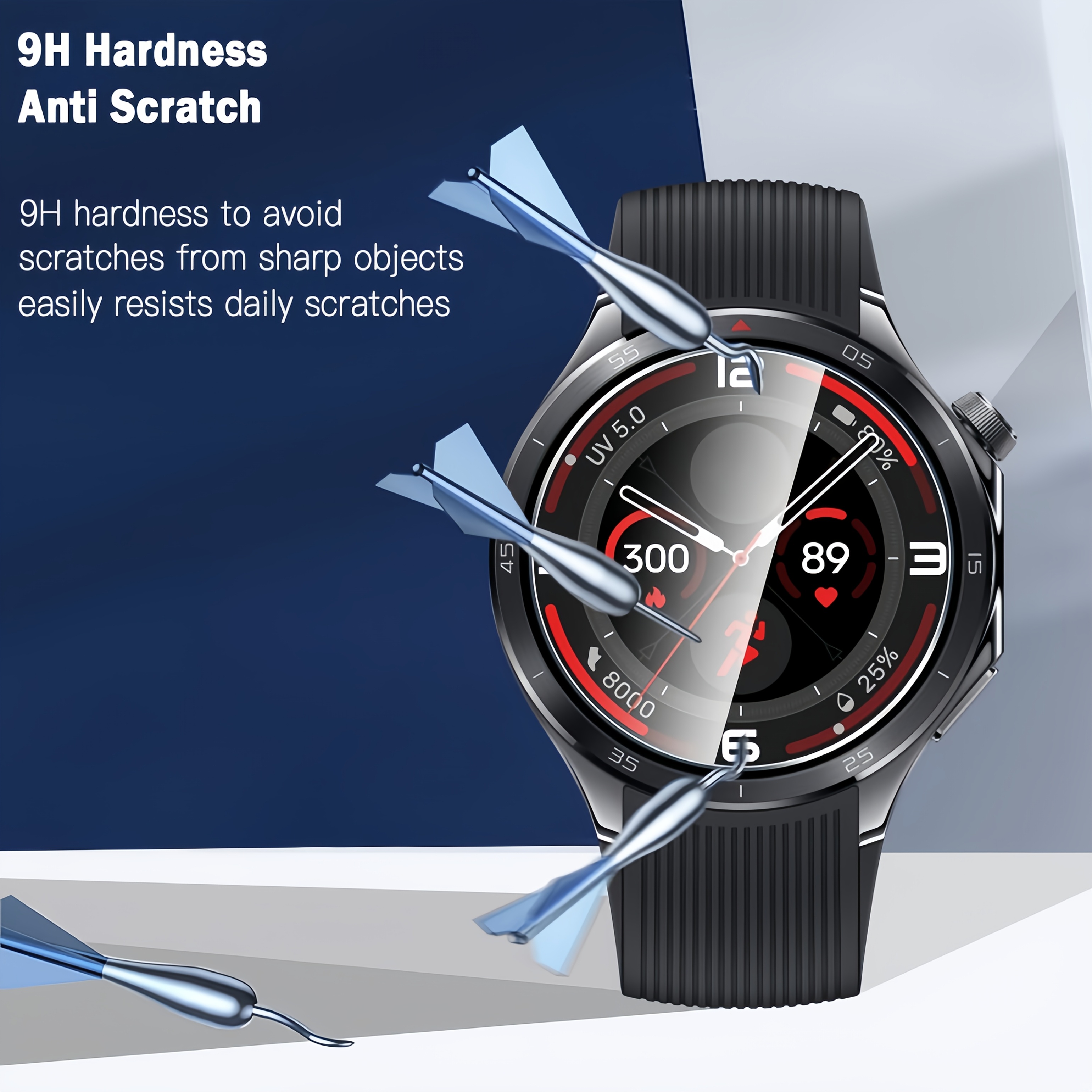 3 STKS 9 H Gehard Glas Screen  - Smart Watch Screen Protector recensie en prijs