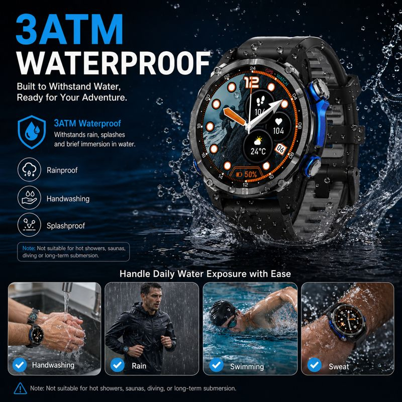 2026 Nieuwe Army Grade TANK GP - Smartwatch Army Watches For Men recensie en prijs